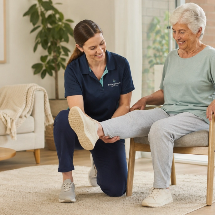 Physio doing shoulder with female patient
